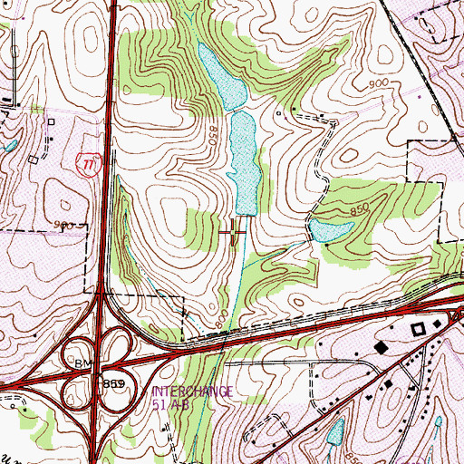 Topographic Map of Hawthorne Dam Lower, NC