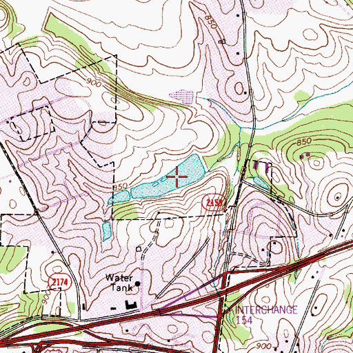 Topographic Map of Wilson Brothers Lake Number Two, NC