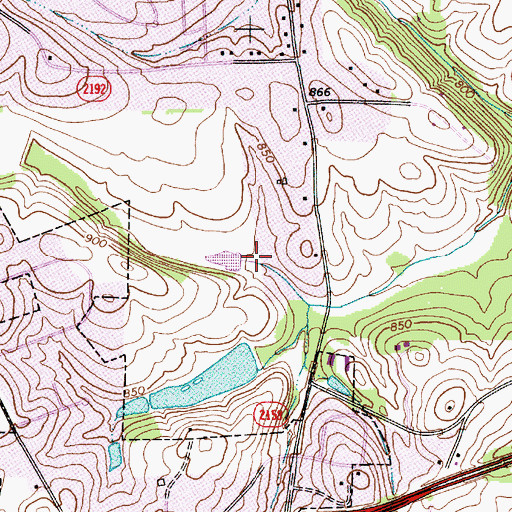 Topographic Map of Wilson Brothers Lake Number One, NC