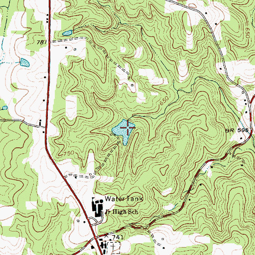 Topographic Map of Lineberry Lake, NC