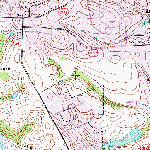 Topographic Map of Hatfield Association Lake Dam, NC