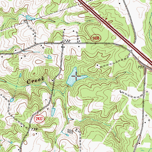 Topographic Map of Patterson Lake, NC