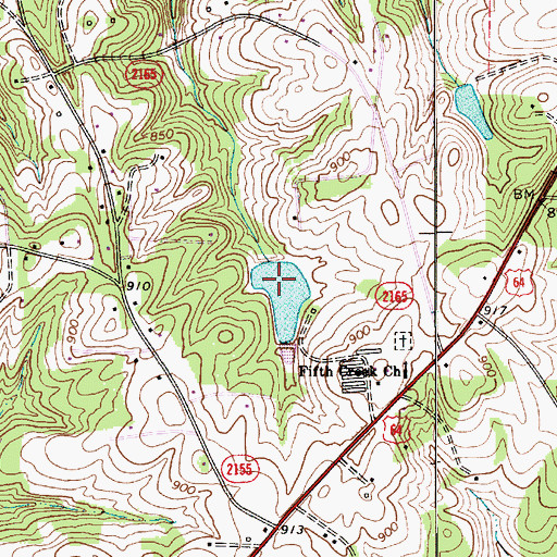 Topographic Map of Statesville Flour Mill Dam, NC