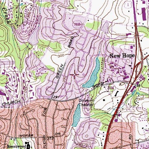 Topographic Map of Northshore Lake Dam, NC