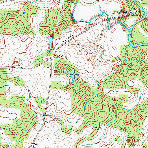Topographic Map of East Buttke Dam, NC