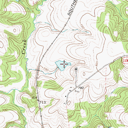 Topographic Map of Daniels Lake, NC