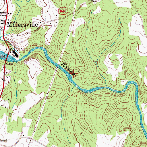 Topographic Map of North State Lake, NC
