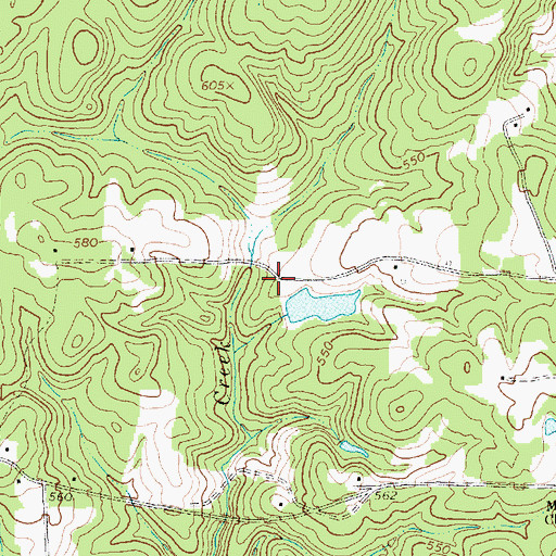 Topographic Map of Faircloth Lake Dam, NC