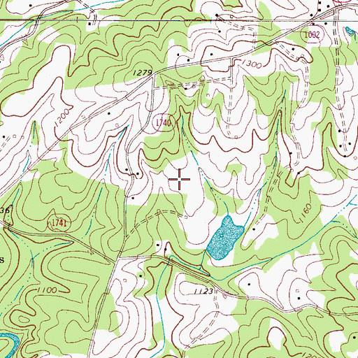 Topographic Map of NC Noname Two-Hundred Thirty-Nine Dam, NC