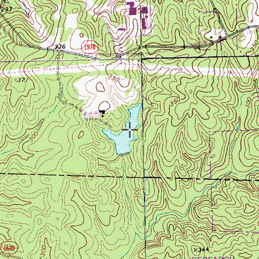 Topographic Map of Durham Wildlife Club Lake, NC