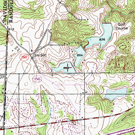 Topographic Map of Upper Lake, NC