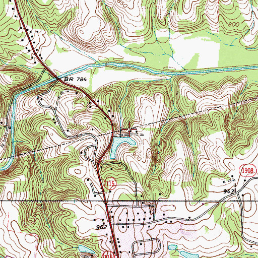 Topographic Map of Windy Hill Acres Lake Dam, NC