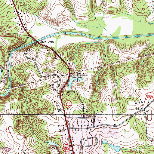 Topographic Map of Windy Hills Acres Lake, NC