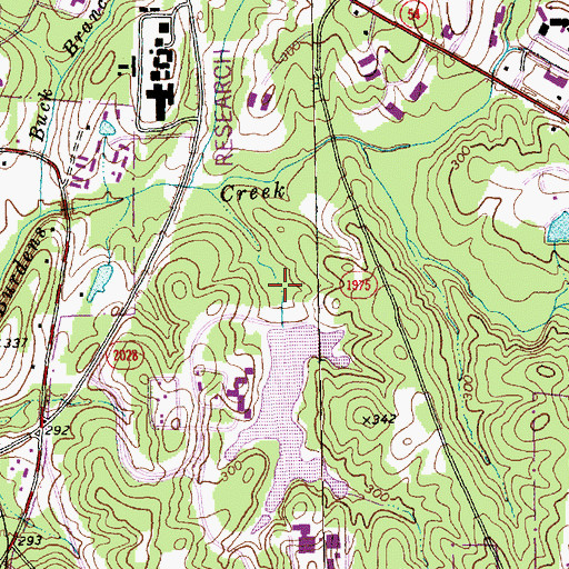 Topographic Map of Noname, NC