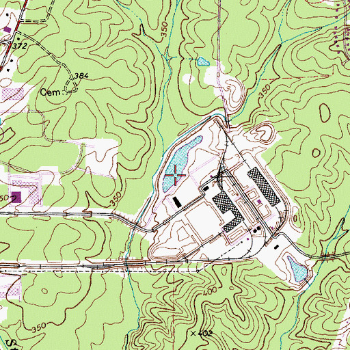 Topographic Map of General Electric Number Two Dam, NC