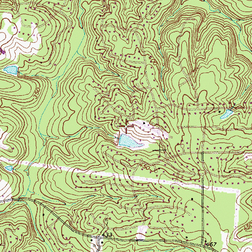 Topographic Map of Stonebridge Lake, NC