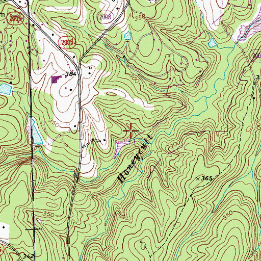 Topographic Map of Ragsdale Pond Dam, NC