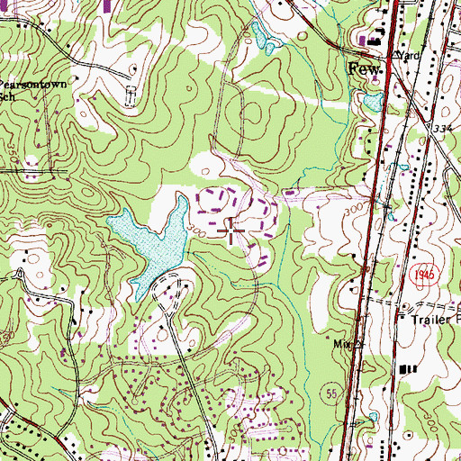 Topographic Map of Lake Elton, NC