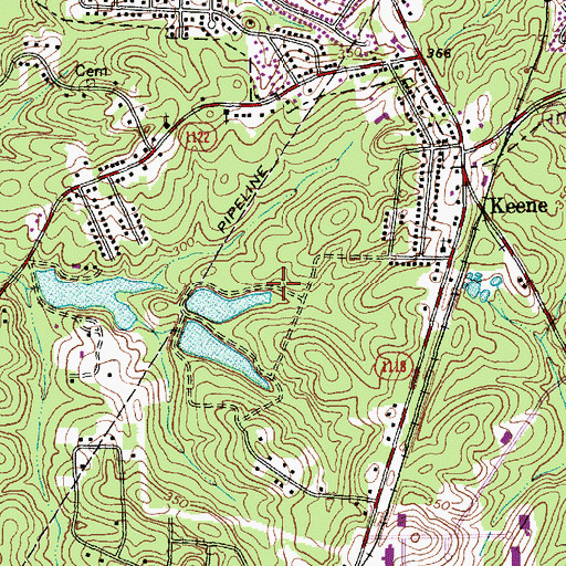 Topographic Map of Straford Lake Number Two Dam, NC