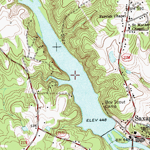 Topographic Map of Sellers Manufacturing Company Lake, NC
