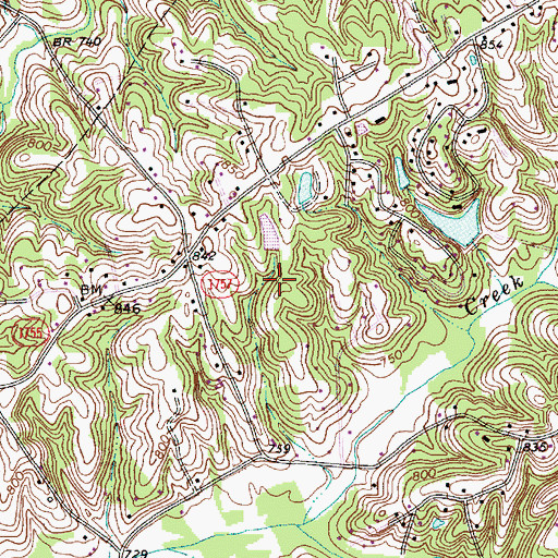 Topographic Map of Davis Lake Number Two, NC