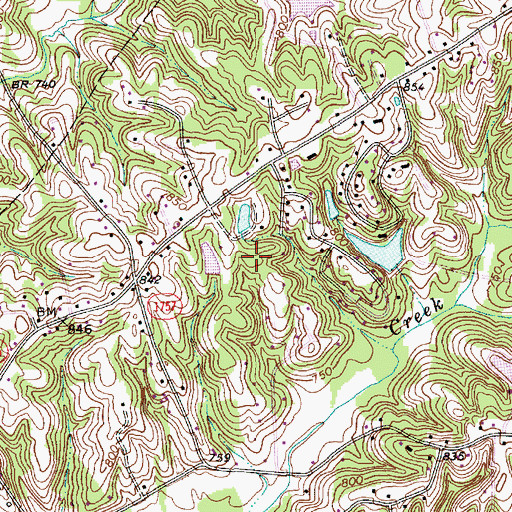 Topographic Map of Davis Lake Number One, NC