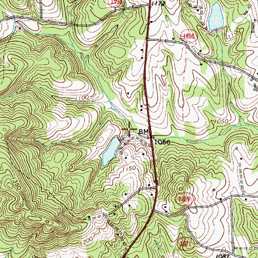 Topographic Map of Wilson Godfrey Dam, NC