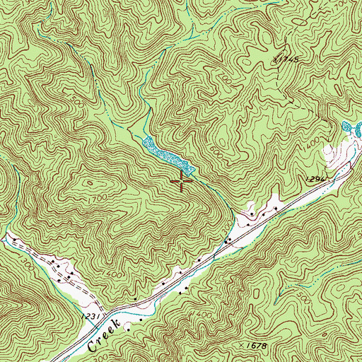 Topographic Map of Lenoir Water Supply Dam, NC