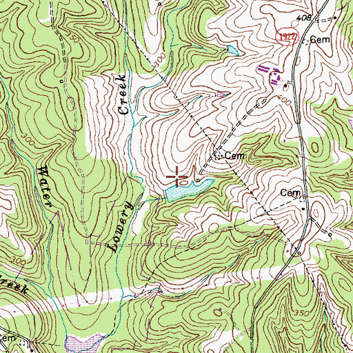 Topographic Map of Jones Pond Dam, NC