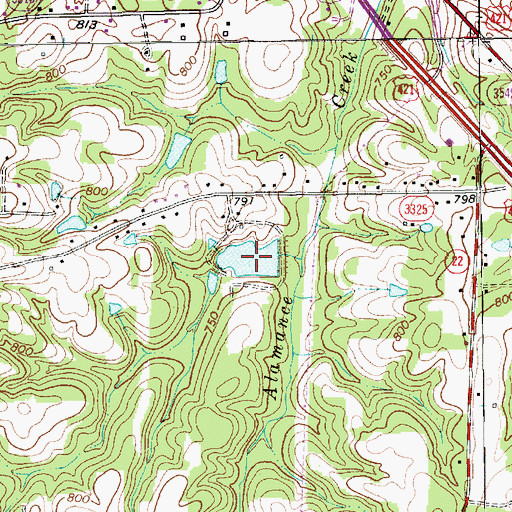 Topographic Map of Yowland Lake, NC