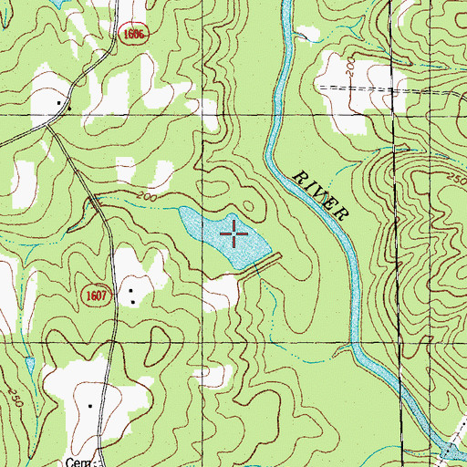 Topographic Map of Alford Brothers Pond, NC