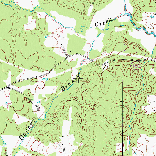Topographic Map of Dutchman Creek W/S Number Five, NC