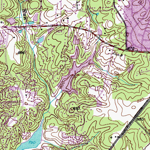 Topographic Map of Fairfield Lake, NC