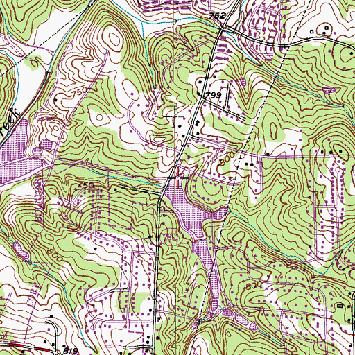 Topographic Map of Lower Janita Lake Dam, NC