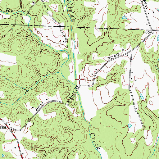 Topographic Map of Dutchman Creek W/S Number Two, NC
