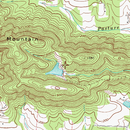 Topographic Map of Mathis Dam, NC