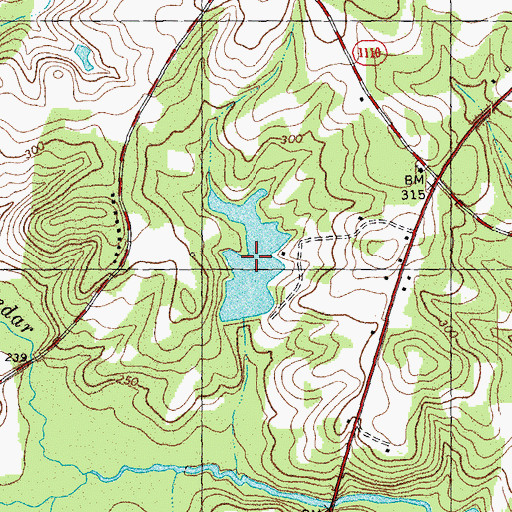 Topographic Map of Timmerman Pond, NC